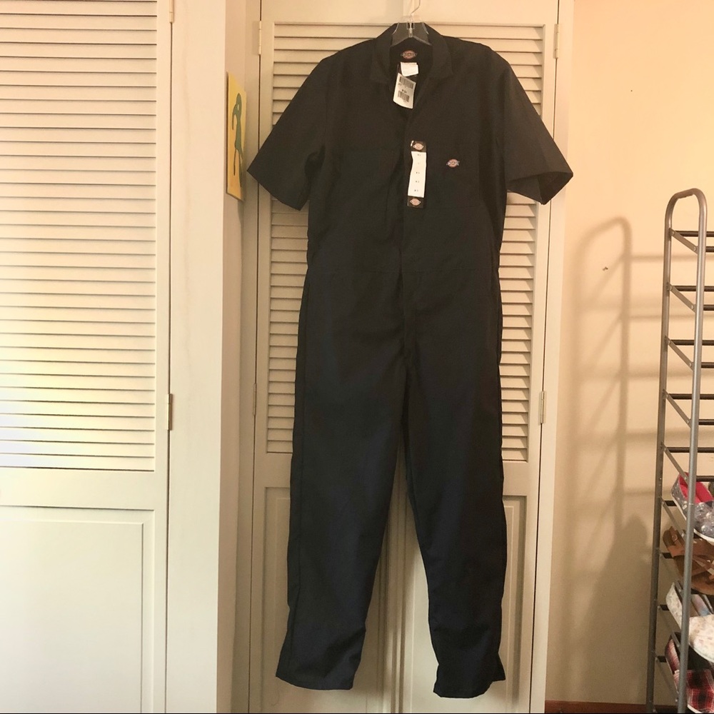 DICKIES Men's Shrt Sleeve NWT Coverall Med Short